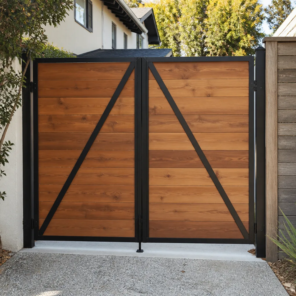 Wood & steel frame